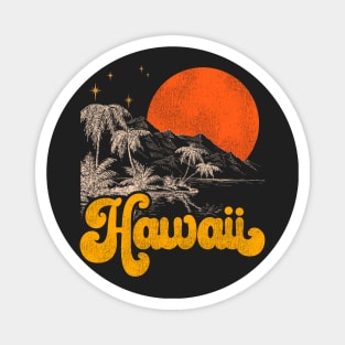 Vintage State of Hawaii Mid Century Distressed Aesthetic Magnet